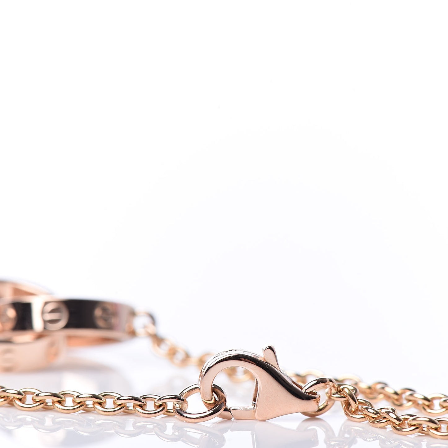 18K Pink Gold Interlocking LOVE Bracelet