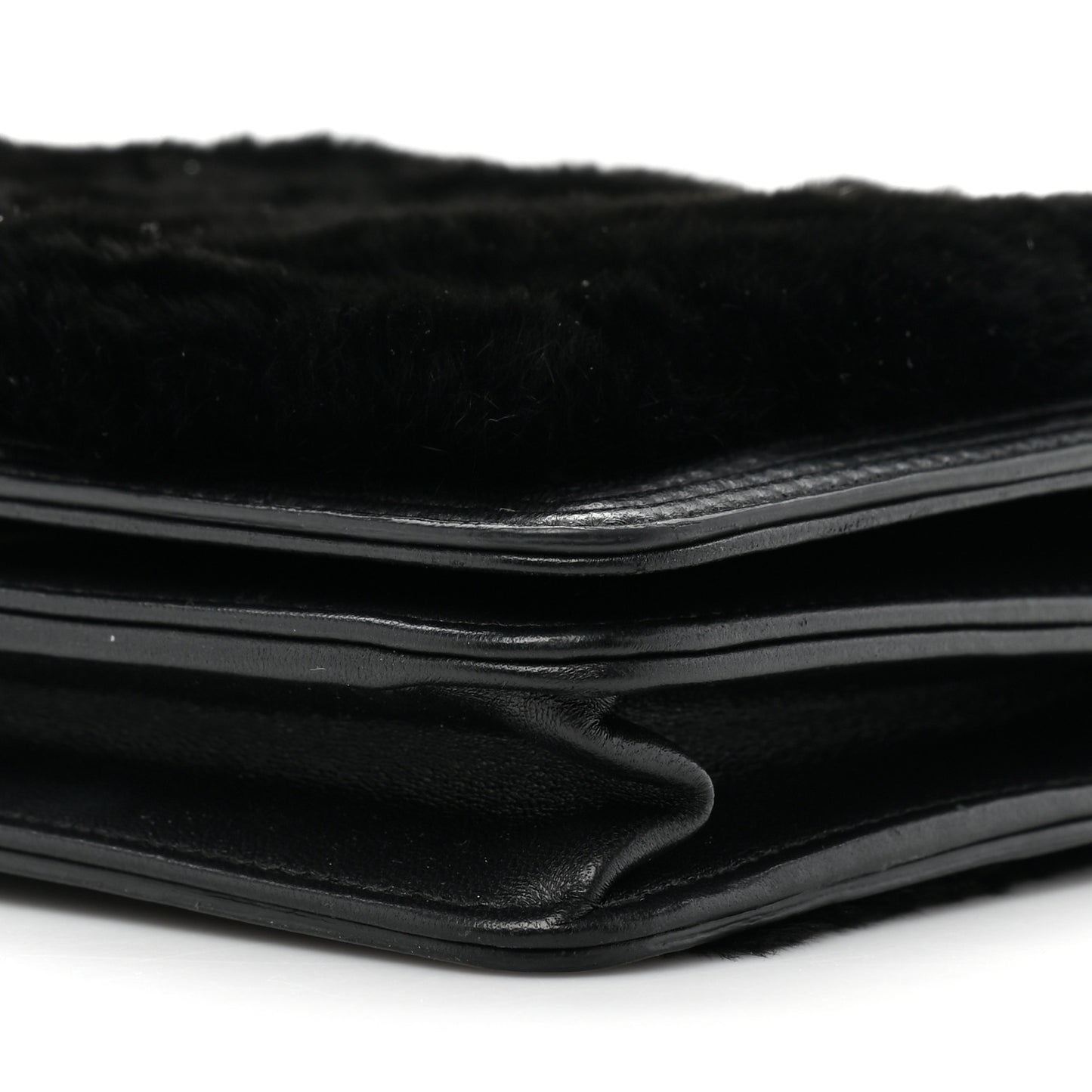 Orylag Lambskin Boy Wallet On Chain WOC Black