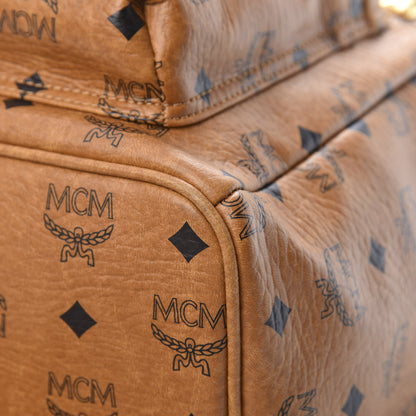 MCM Visetos Studded Medium Stark M Backpack Cognac 11 of 13