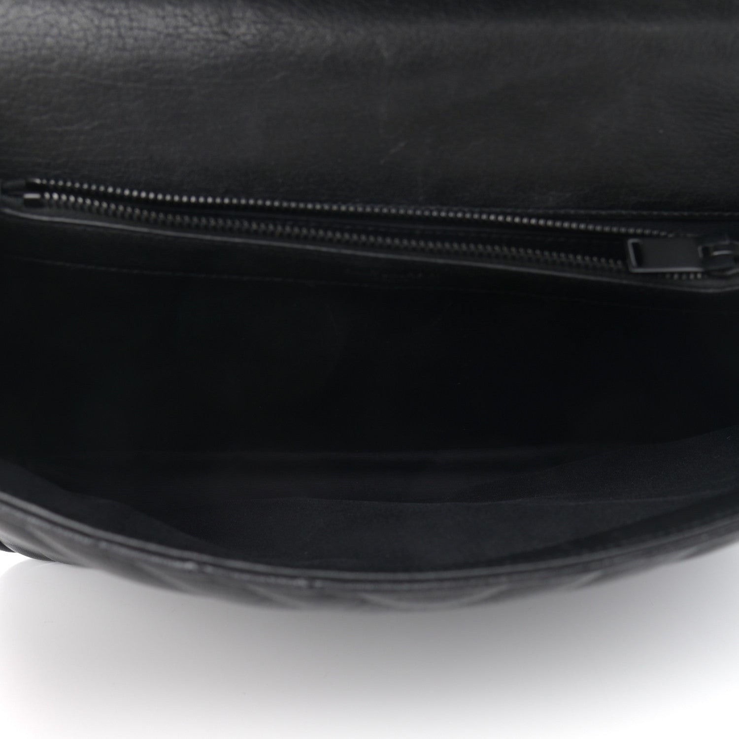 Saint Laurent Sheepskin Matelasse Chevron Monogram Monochrome Large College Satchel Black 4 of 14