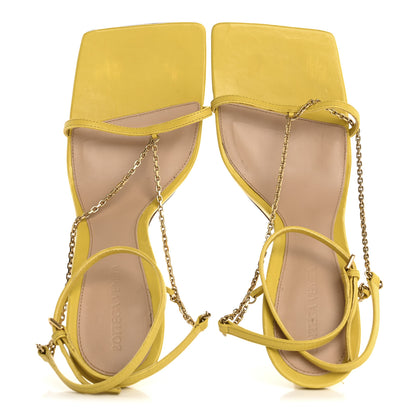 Bottega Veneta Lambskin Stretch Chain Strap 90mm Sandals 41 Buttercup 2 of 8