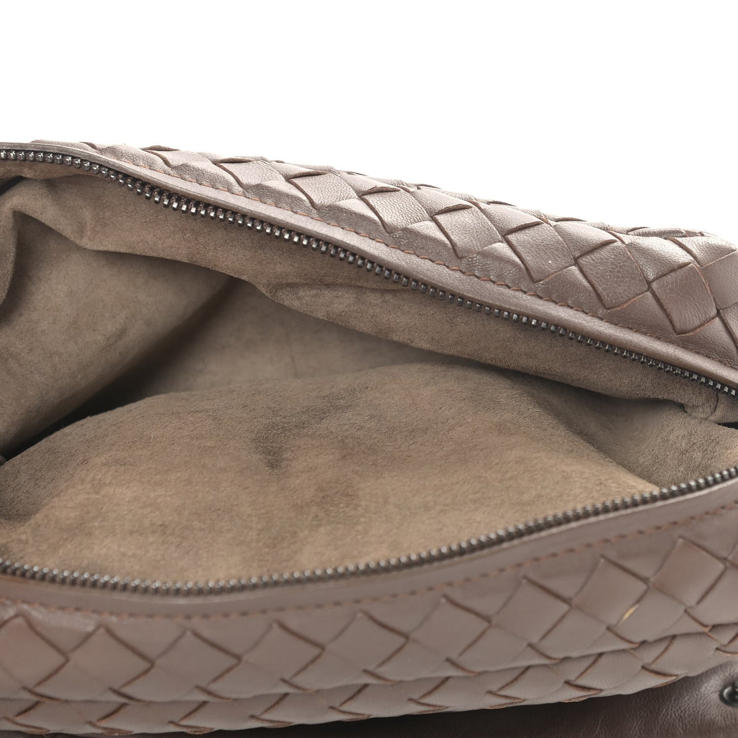 Nappa Intrecciato Mini Messenger Bag Espresso