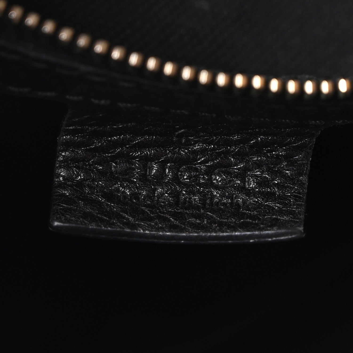 Gucci Pebbled Calfskin Medium Bamboo Shopper Tote Black 6 of 11