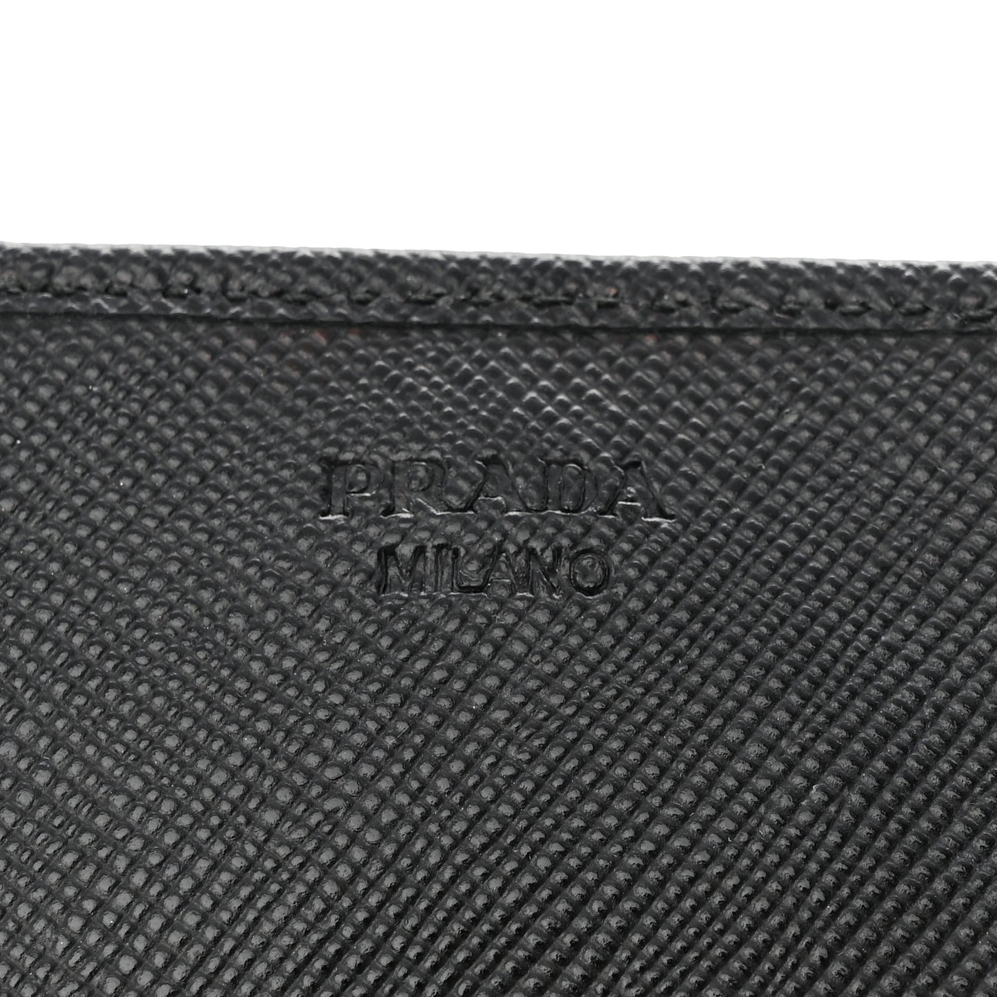 Saffiano Metal Oro Chain Wallet Black