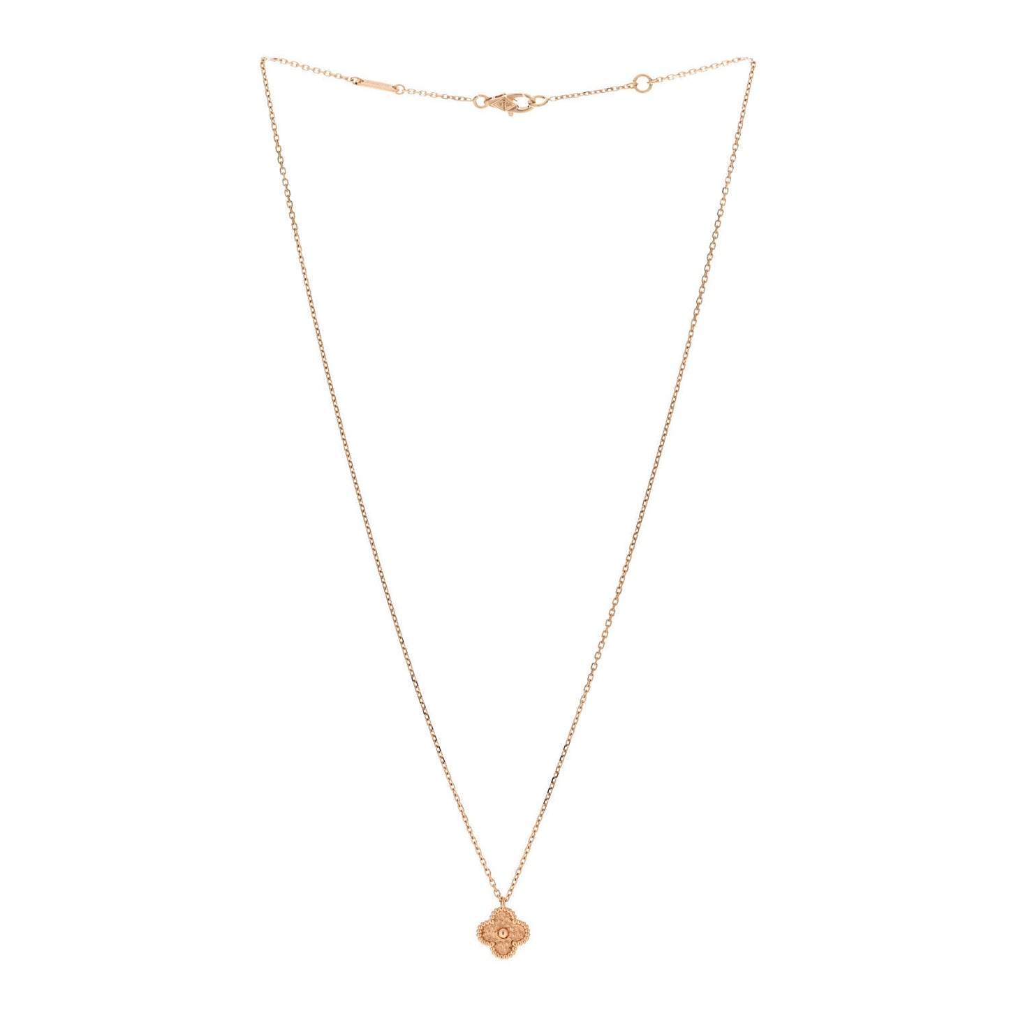 18K Rose Gold Sweet Alhambra Pendant Necklace
