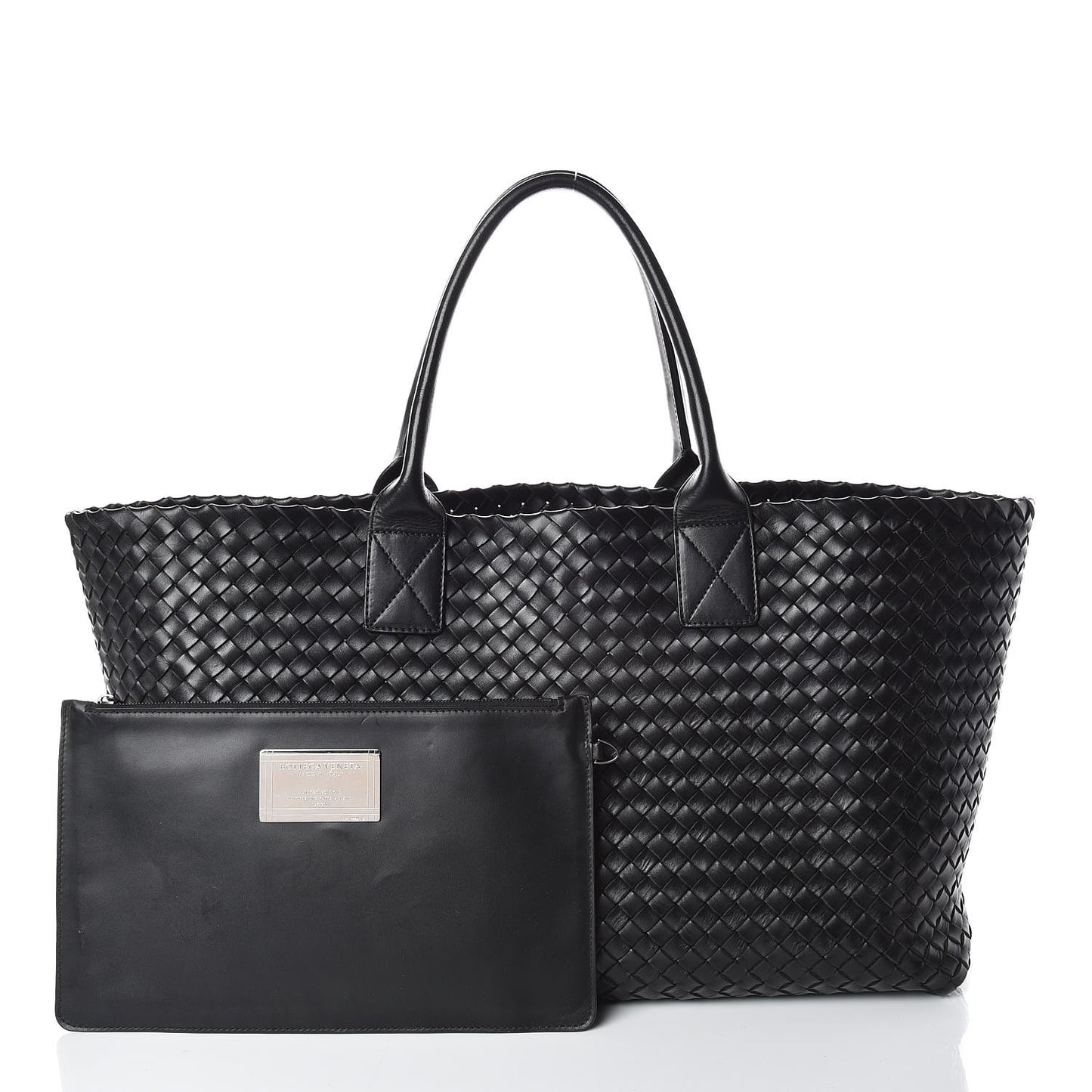 Nappa Intrecciato Medium Cabat Black