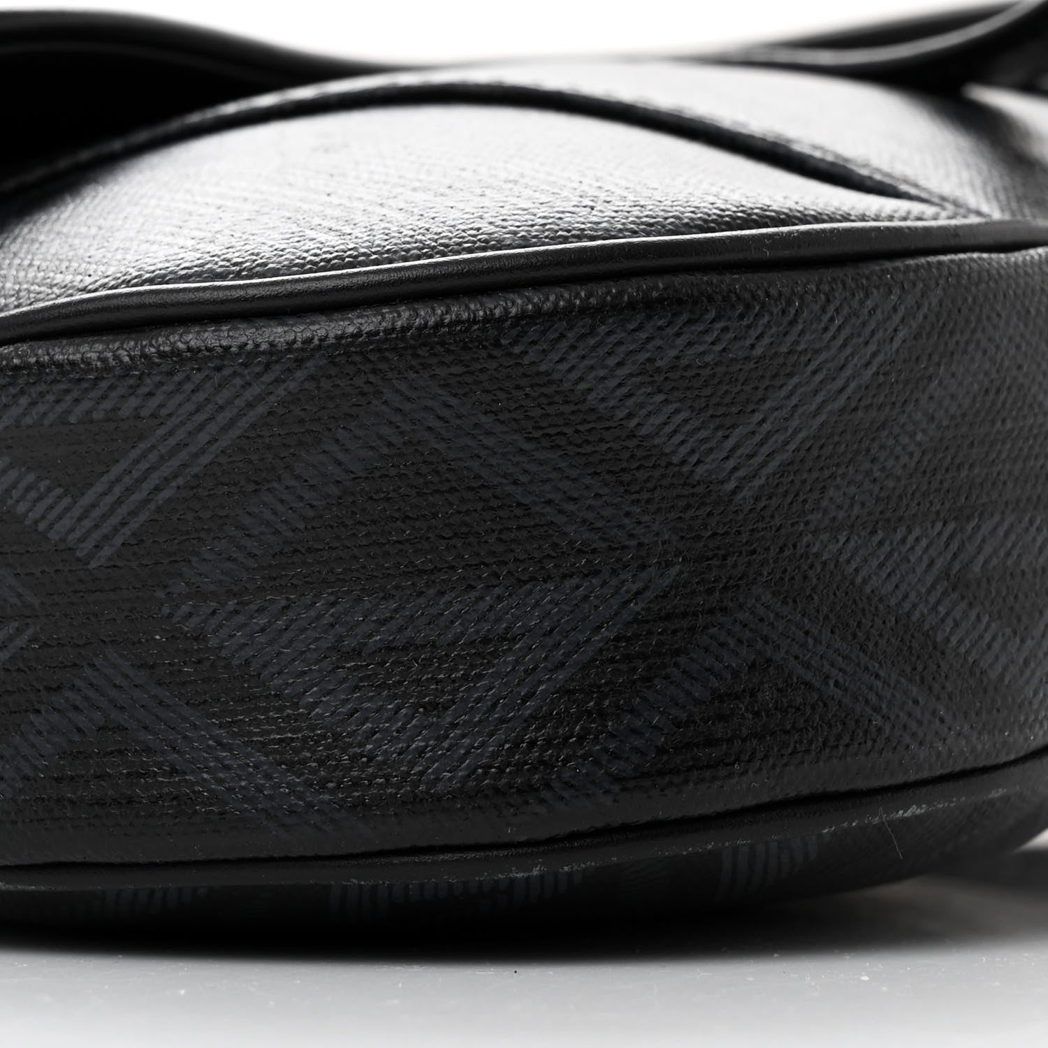 Christian Dior Coated Canvas CD Diamond Printed Mens Saddle Bag Black 9 of 11