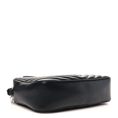 Saint Laurent Calfskin Matelasse Monogram Monochrome Lou Camera Bag Black 4 of 12