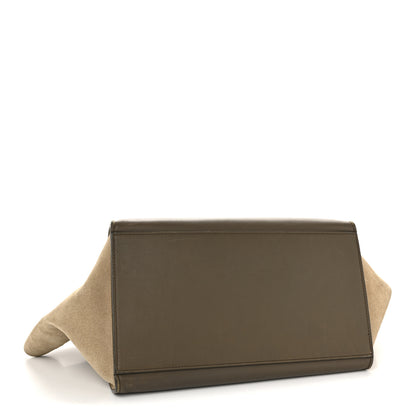 Celine Smooth Calfskin Nubuck Small Tri-Color Trapeze Black 4 of 13