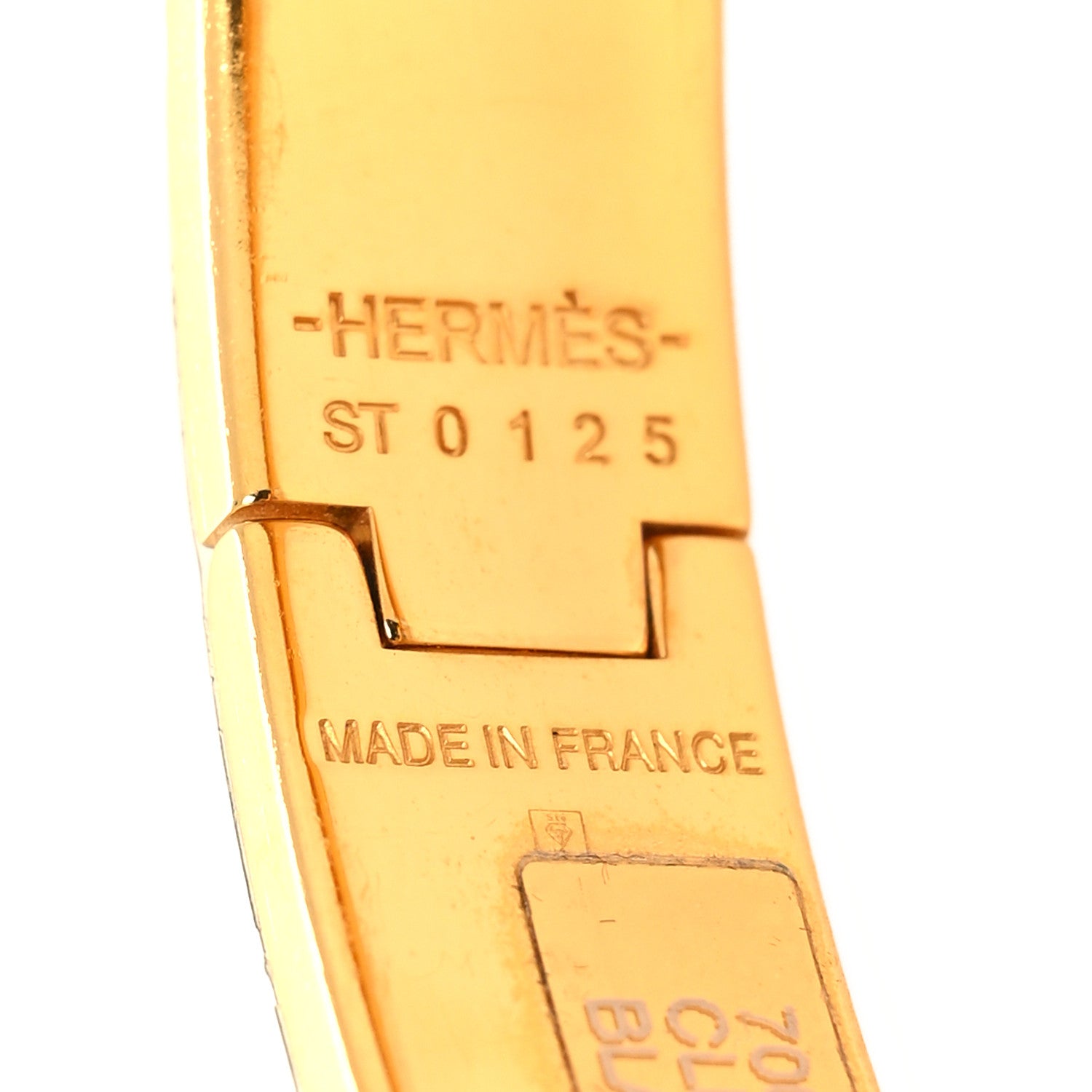 Hermes Enamel Narrow Clic Clac H Bracelet PM White 5 of 5