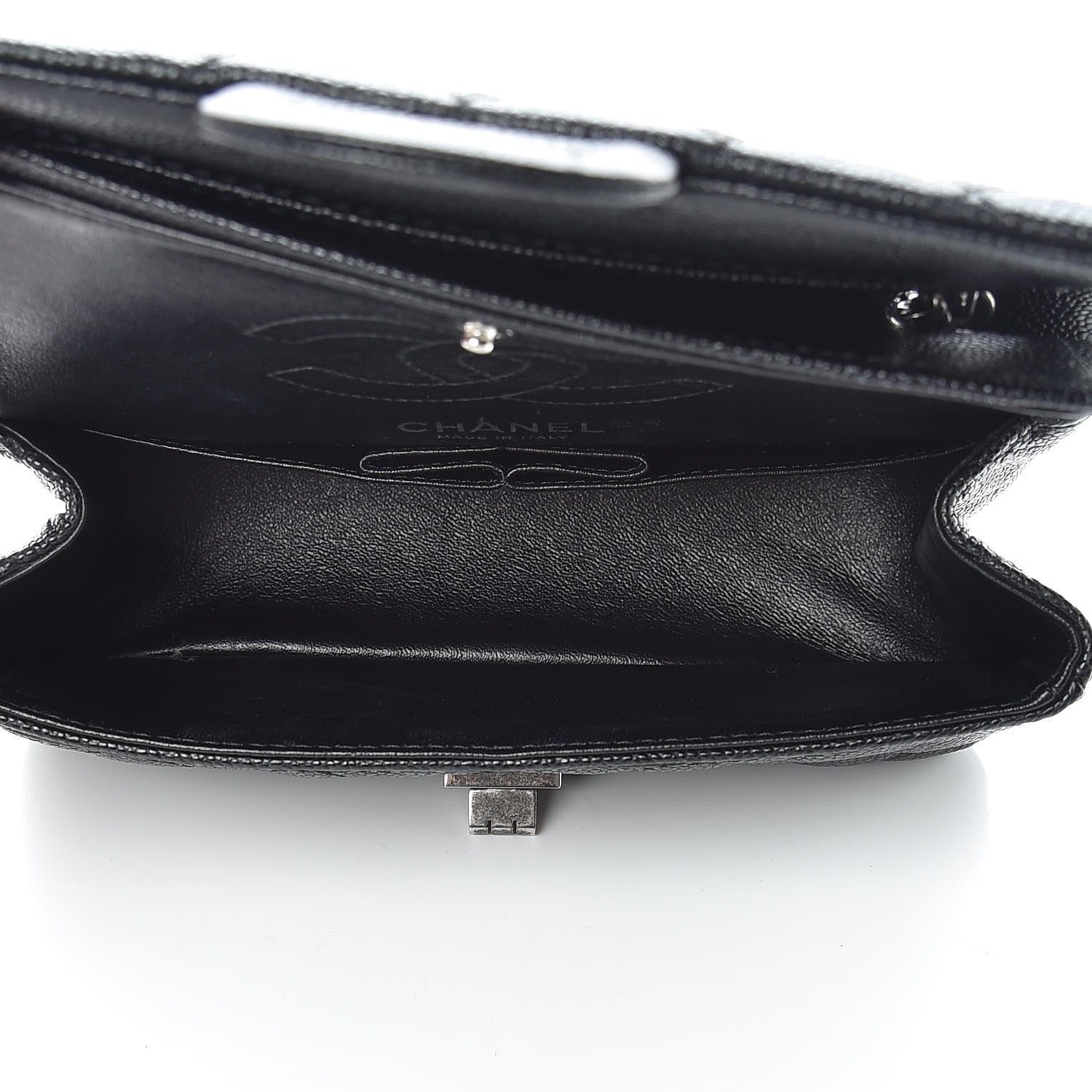 Chanel Caviar 2.55 Reissue 224 Flap Black 6 of 12