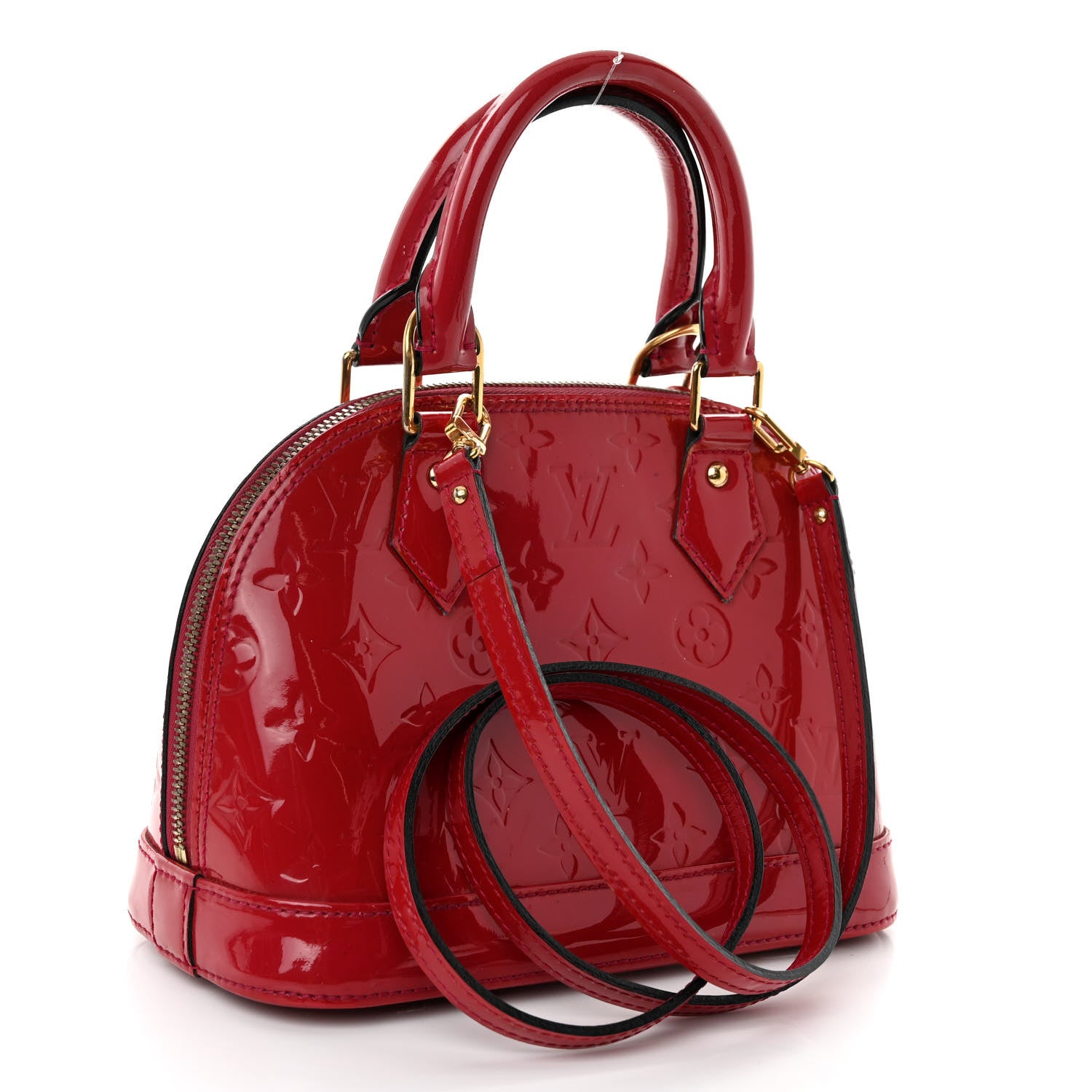 Louis Vuitton Vernis Alma BB Pomme D'Amour 3 of 9