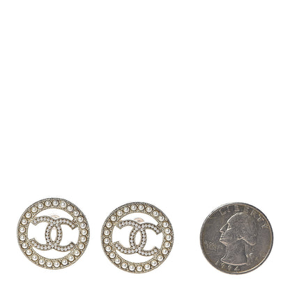 Chanel Pearl CC Round Earrings Gold 2 of 5
