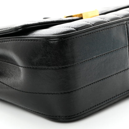 Saint Laurent Lambskin Matelasse Monogram Medium Vicky Chain Bag Black 10 of 11