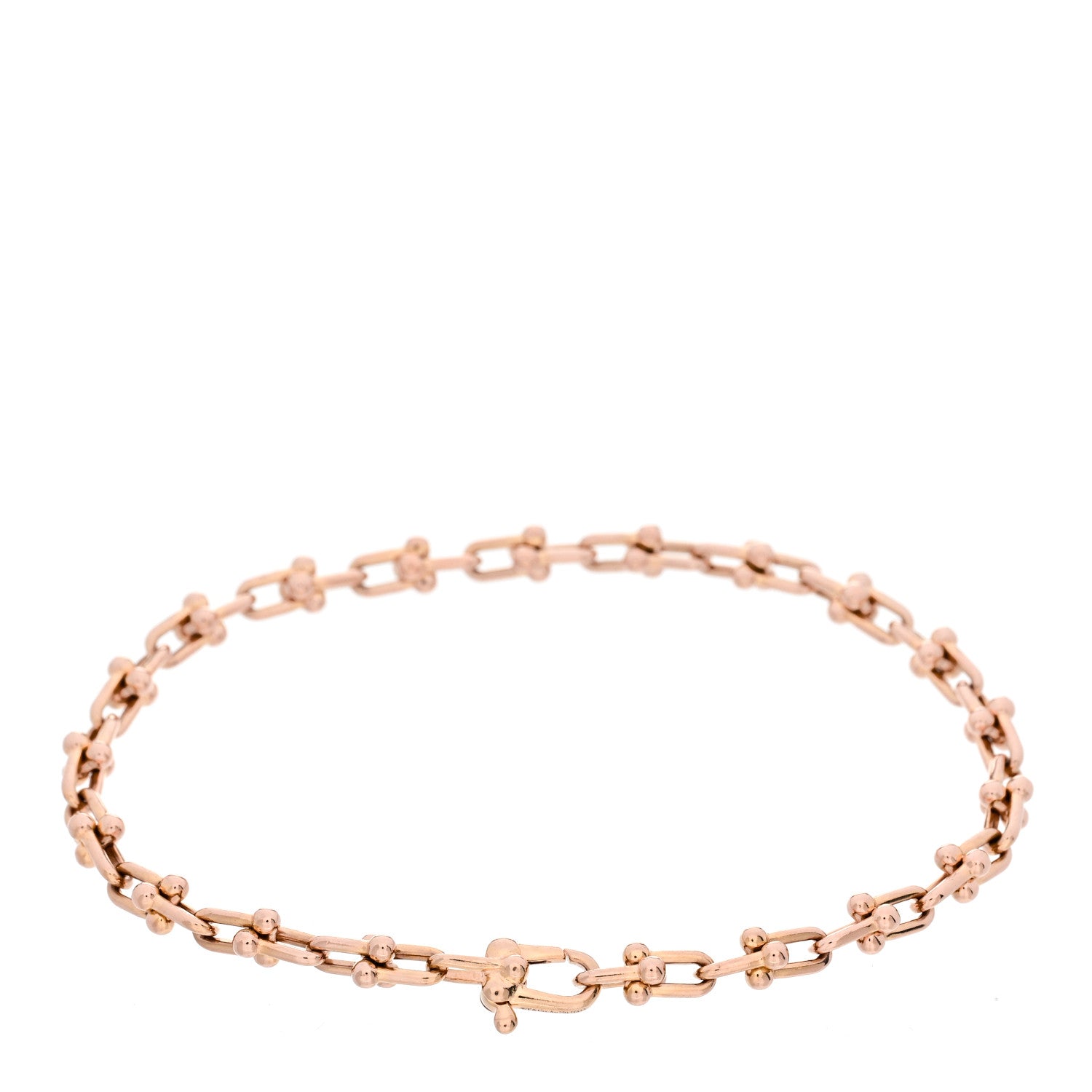 Tiffany 18K Rose Gold HardWear Micro Link Bracelet 2 of 4