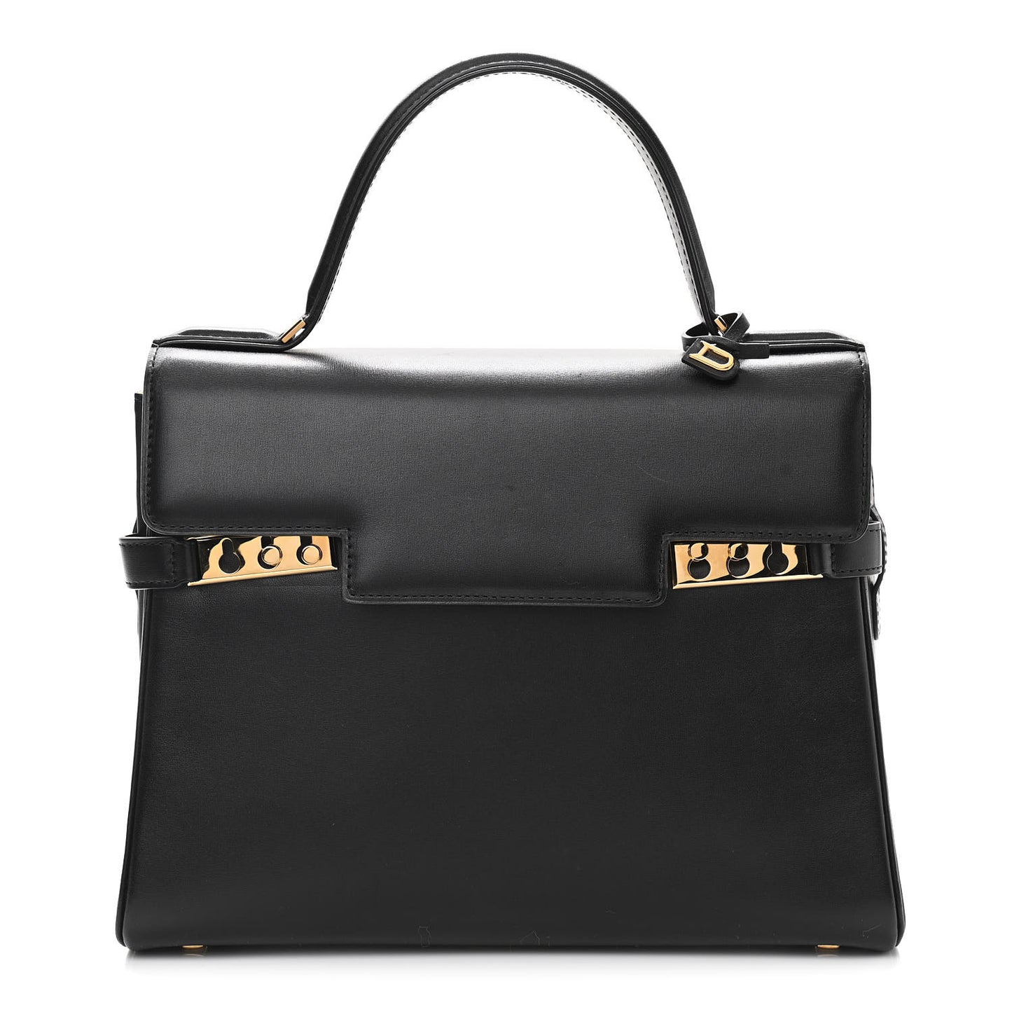 Calfskin MM Tempete Satchel Black