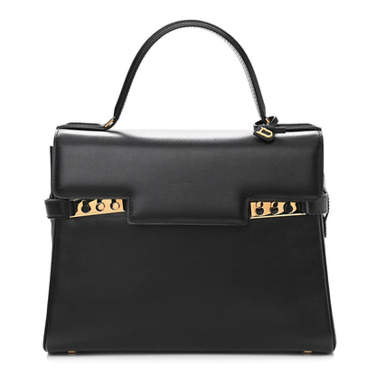 Delvaux Calfskin MM Tempete Satchel Black 1 of 11
