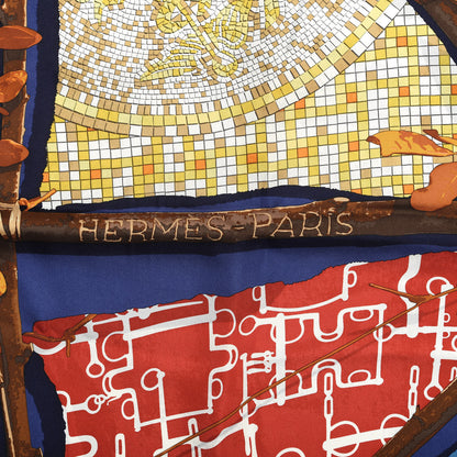 Hermes Silk Le Robinson Chic Scarf 90 2 of 3
