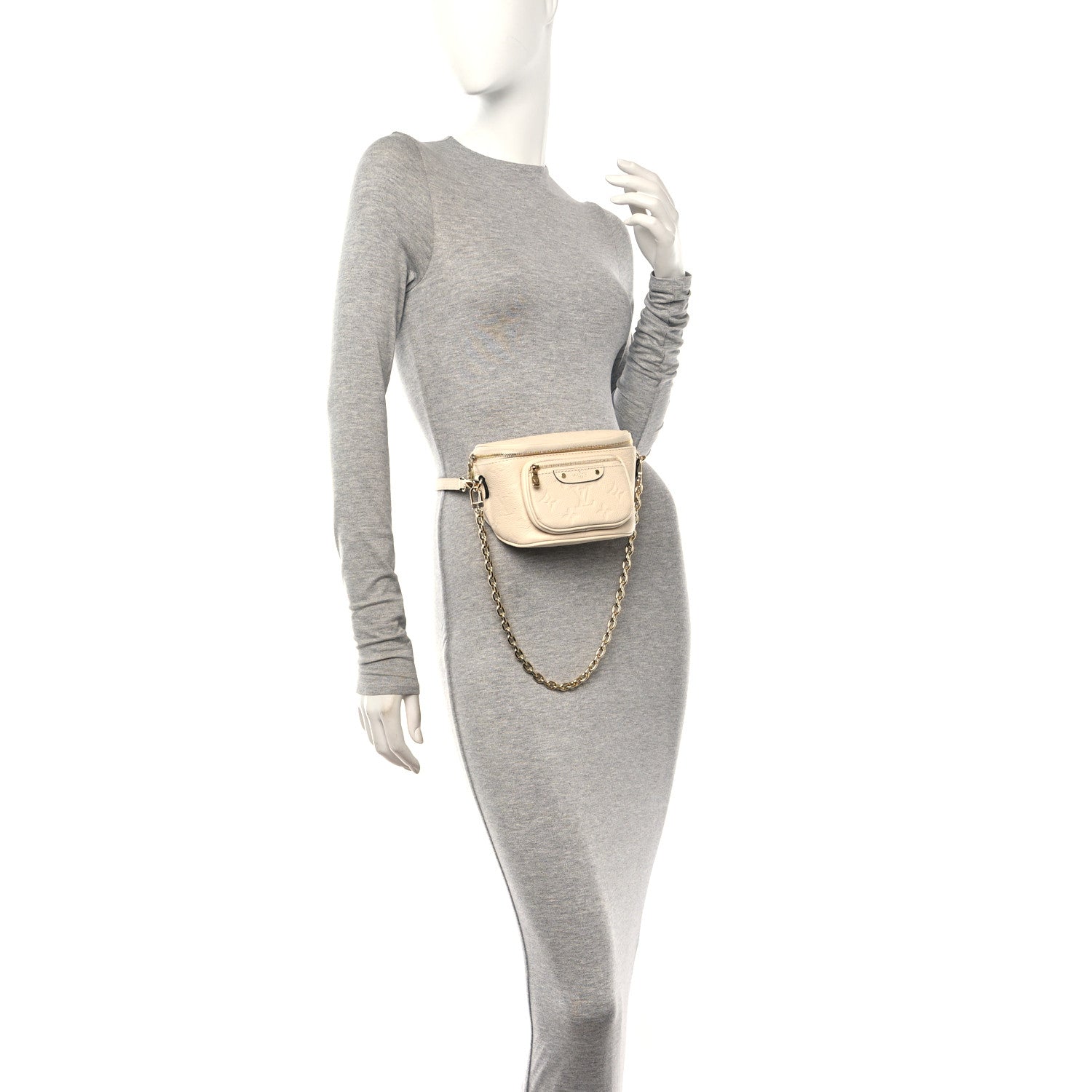 Louis Vuitton Empreinte Mini Bumbag Cream 3 of 9