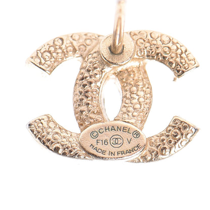 Chanel Crystal Mini CC Earrings Gold 4 of 4