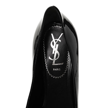 Saint Laurent Patent Tribtoo 80 Platform Pumps 36.5 Black 6 of 7