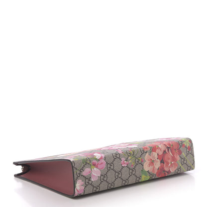 Gucci GG Supreme Monogram Blooms Large Cosmetic Case Beige Multicolor Dry Rose 4 of 11