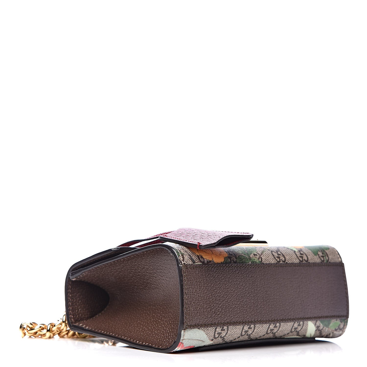 Gucci GG Supreme Monogram Tian Small Padlock Shoulder Bag Beige Multicolor New Acero 4 of 10