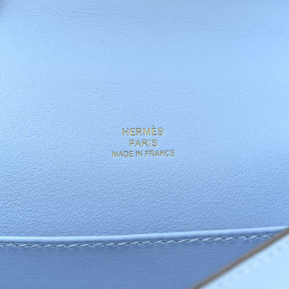 Hermes Swift Kelly Pochette Clutch Celeste 6 of 9