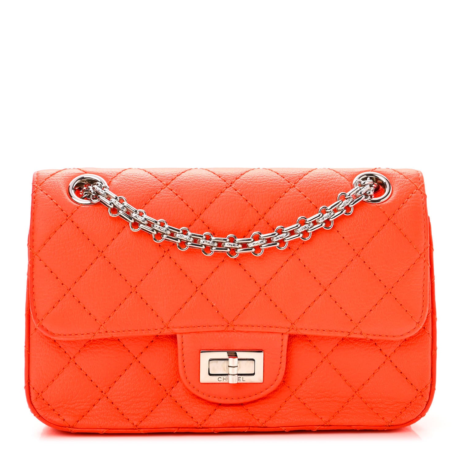 Chanel Goatskin Quilted 2.55 Reissue Mini Flap Orange 1 of 11