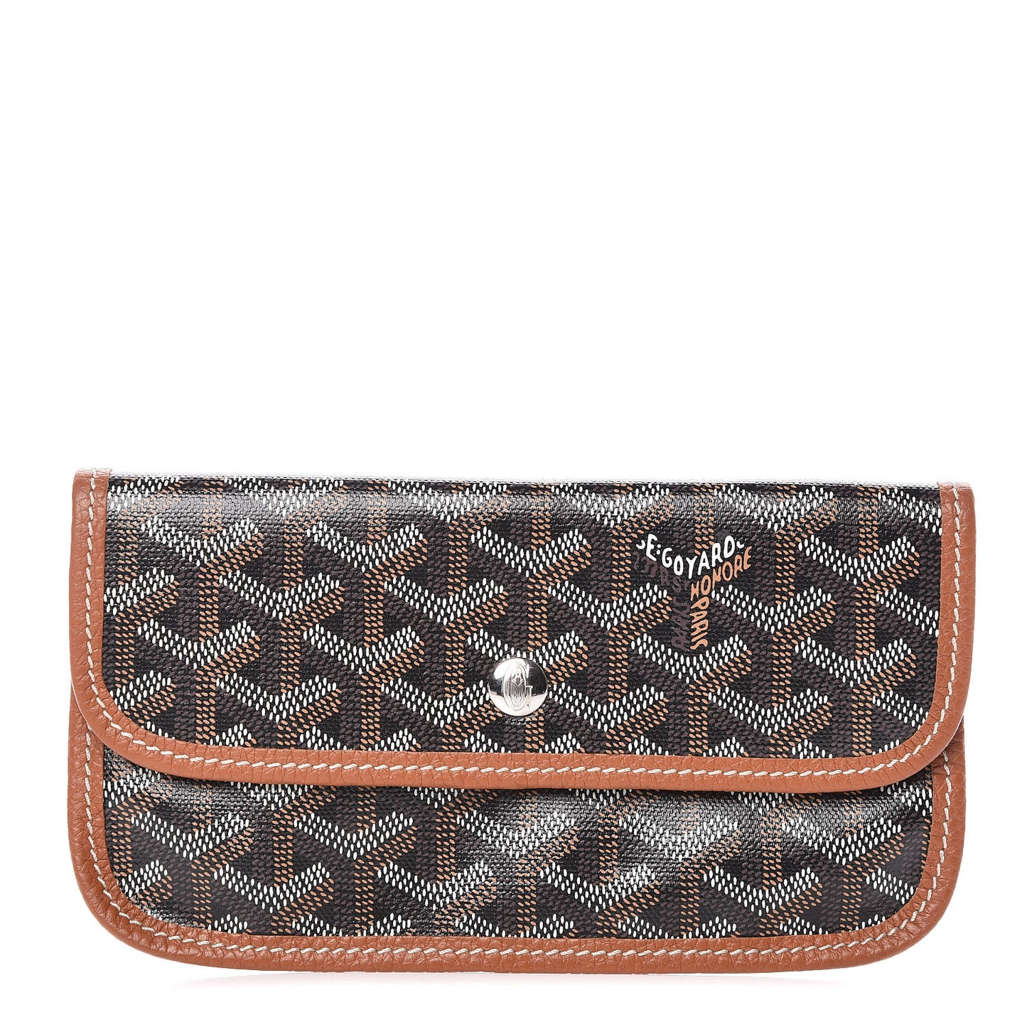Goyardine Pouch Black Gold