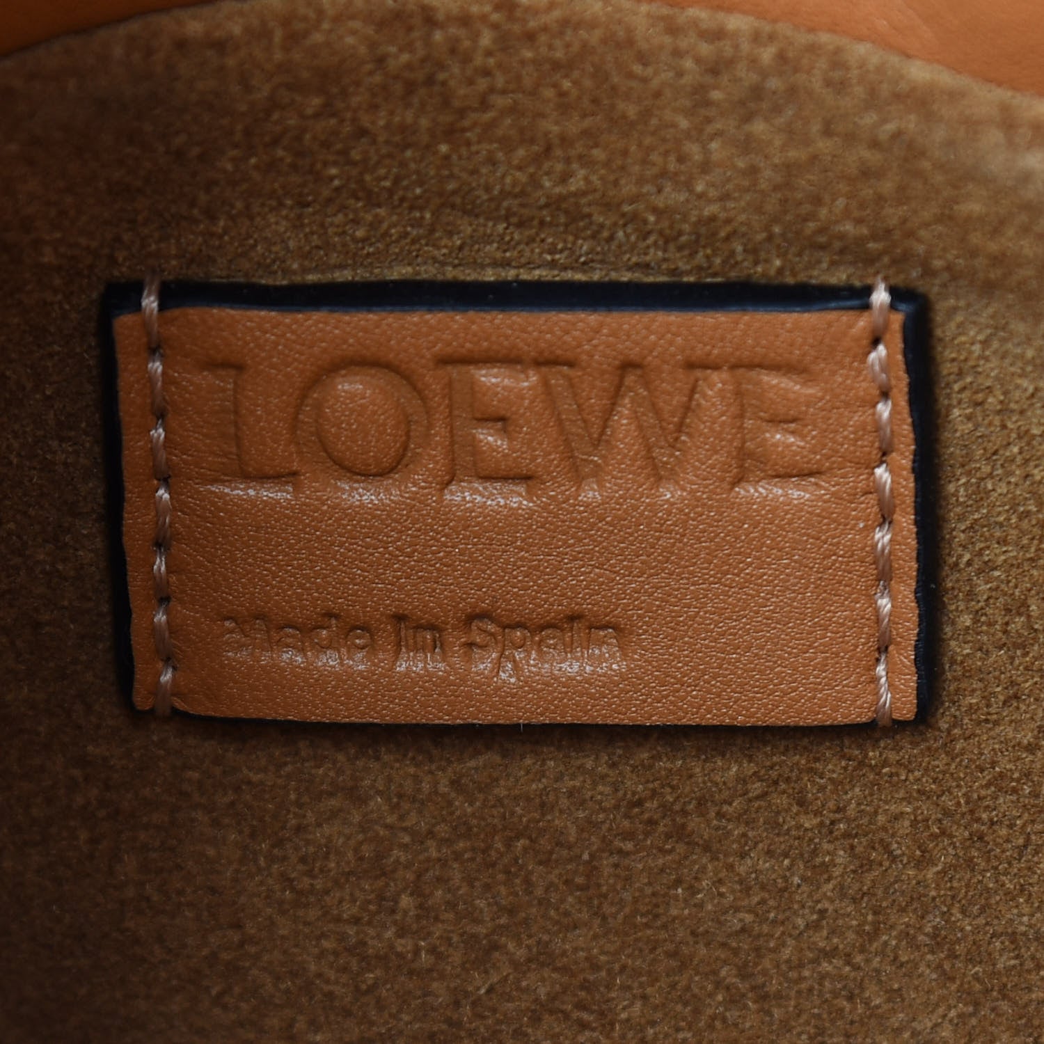 Loewe Calfskin Mini Flamenco Knot Clutch Warm Desert 6 of 8