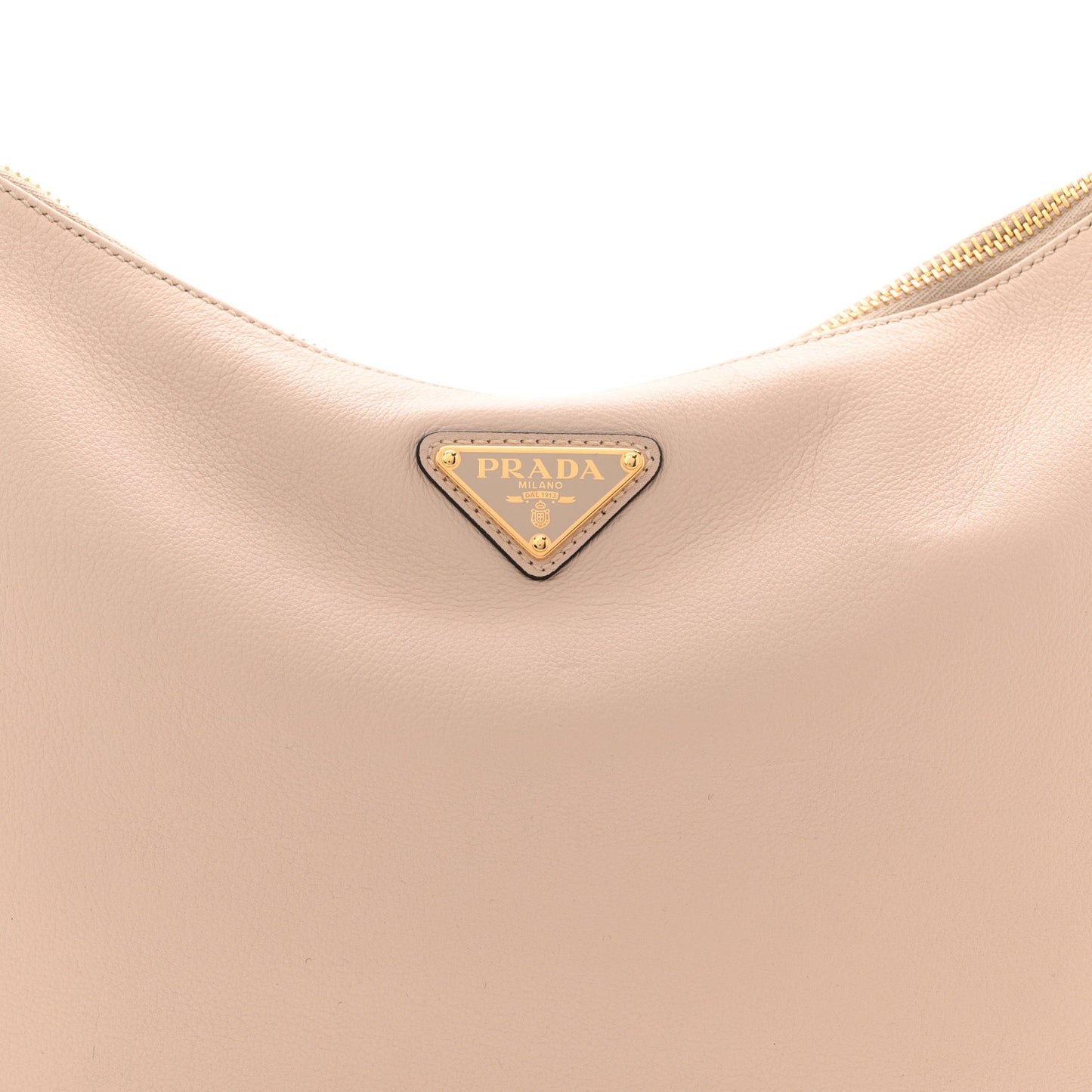 Soft Calfskin Large Aimée Shoulder Bag Travertine