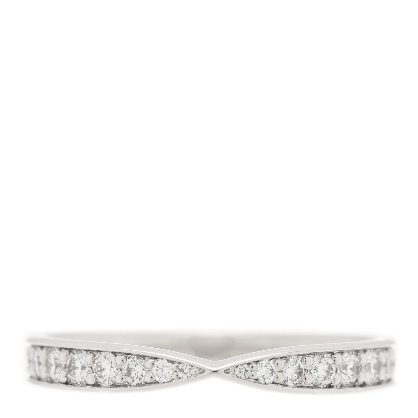 Platinum Diamond Harmony Bead Set Band Ring 49 5