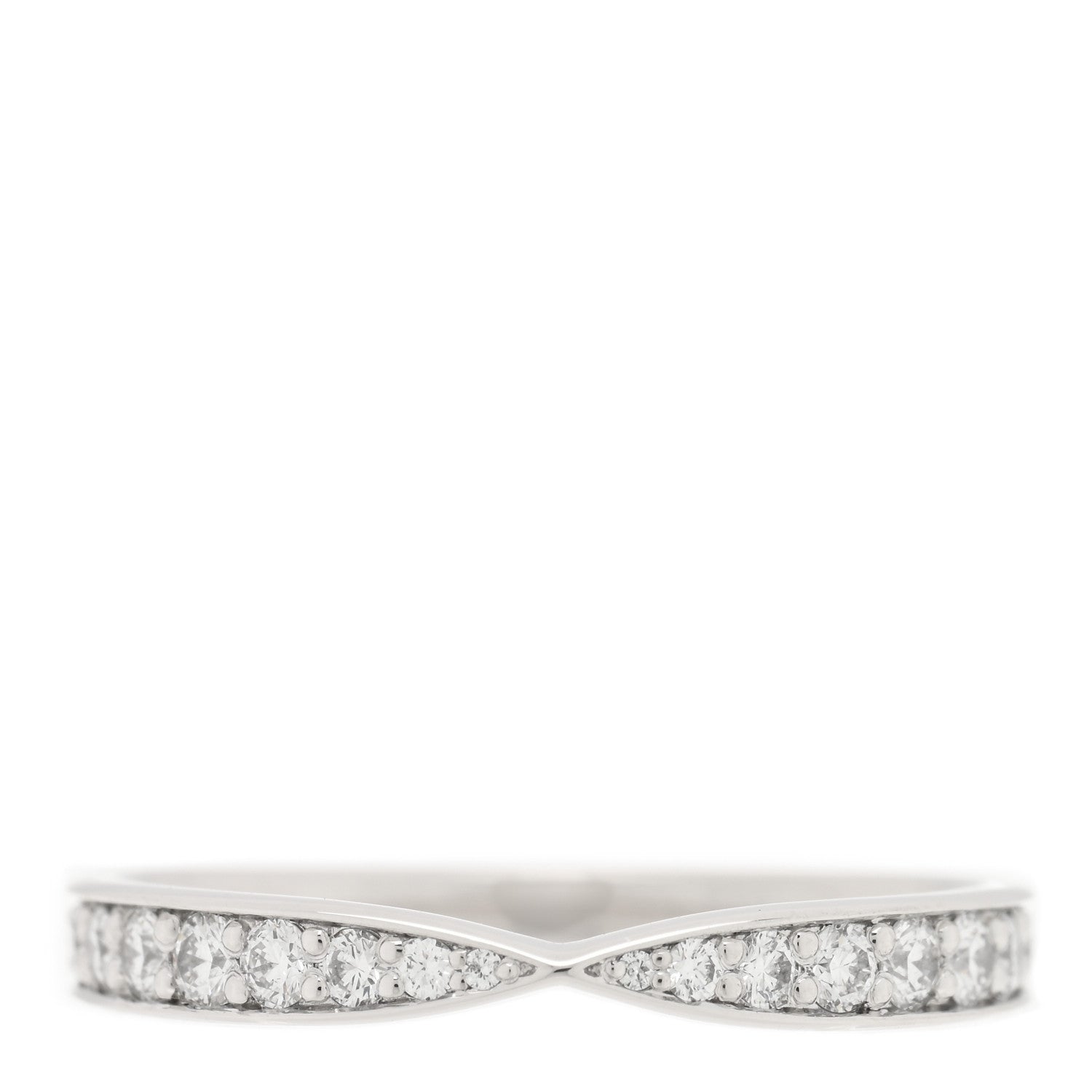 Tiffany Platinum Diamond Harmony Bead Set Band Ring 49 5 1 of 4