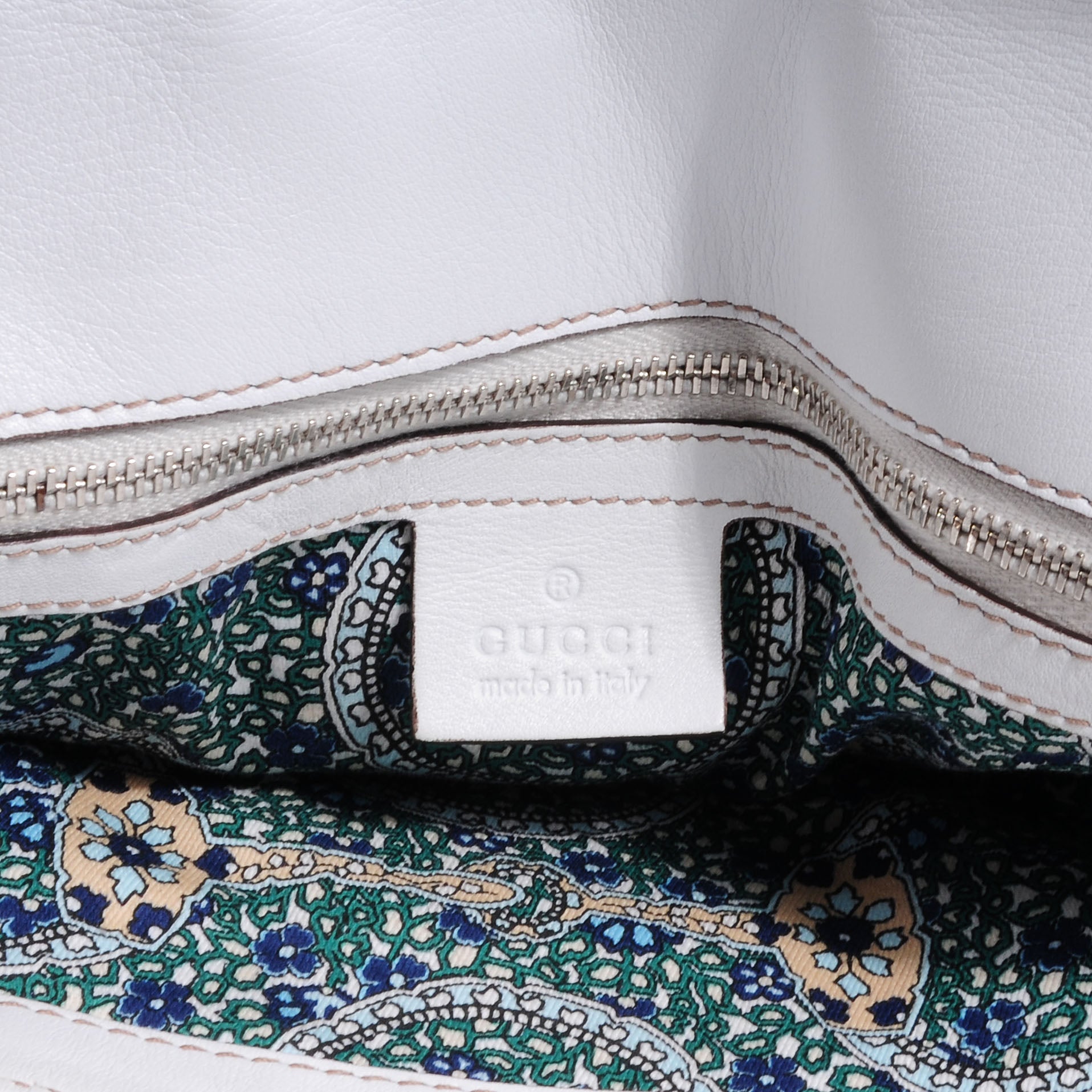 Gucci Leather Medium Romy Shoulder Bag White 6 of 7