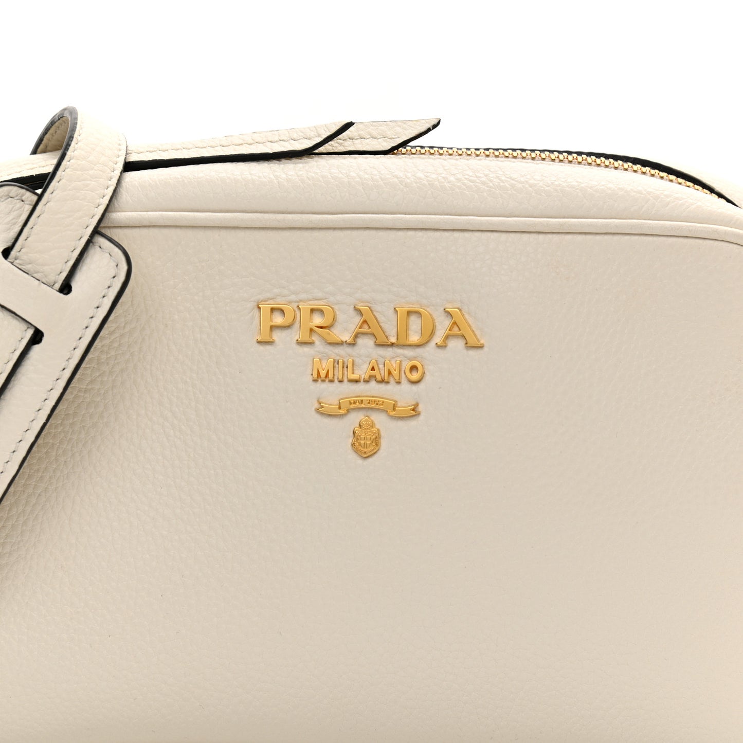 Vitello Phenix Camera Bag Bianco