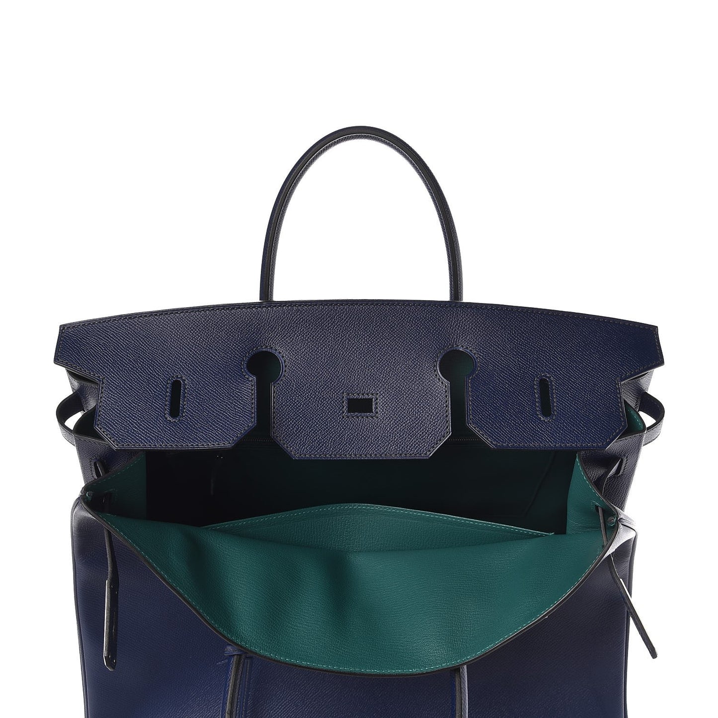 Epsom Horseshoe Birkin 40 Bleu Saphir Malachite