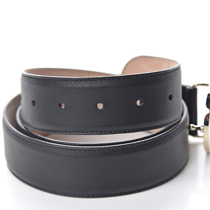 Gucci Calfskin Interlocking G 37mm Belt 105 42 Black 9 of 9