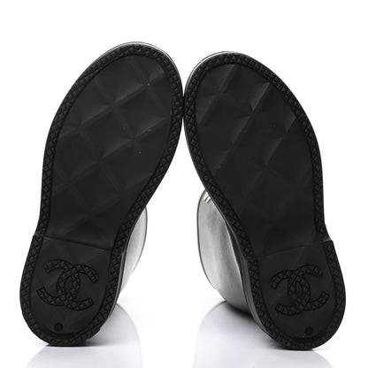 Chanel Caoutchouk CC High Boots 38 Black 5 of 8