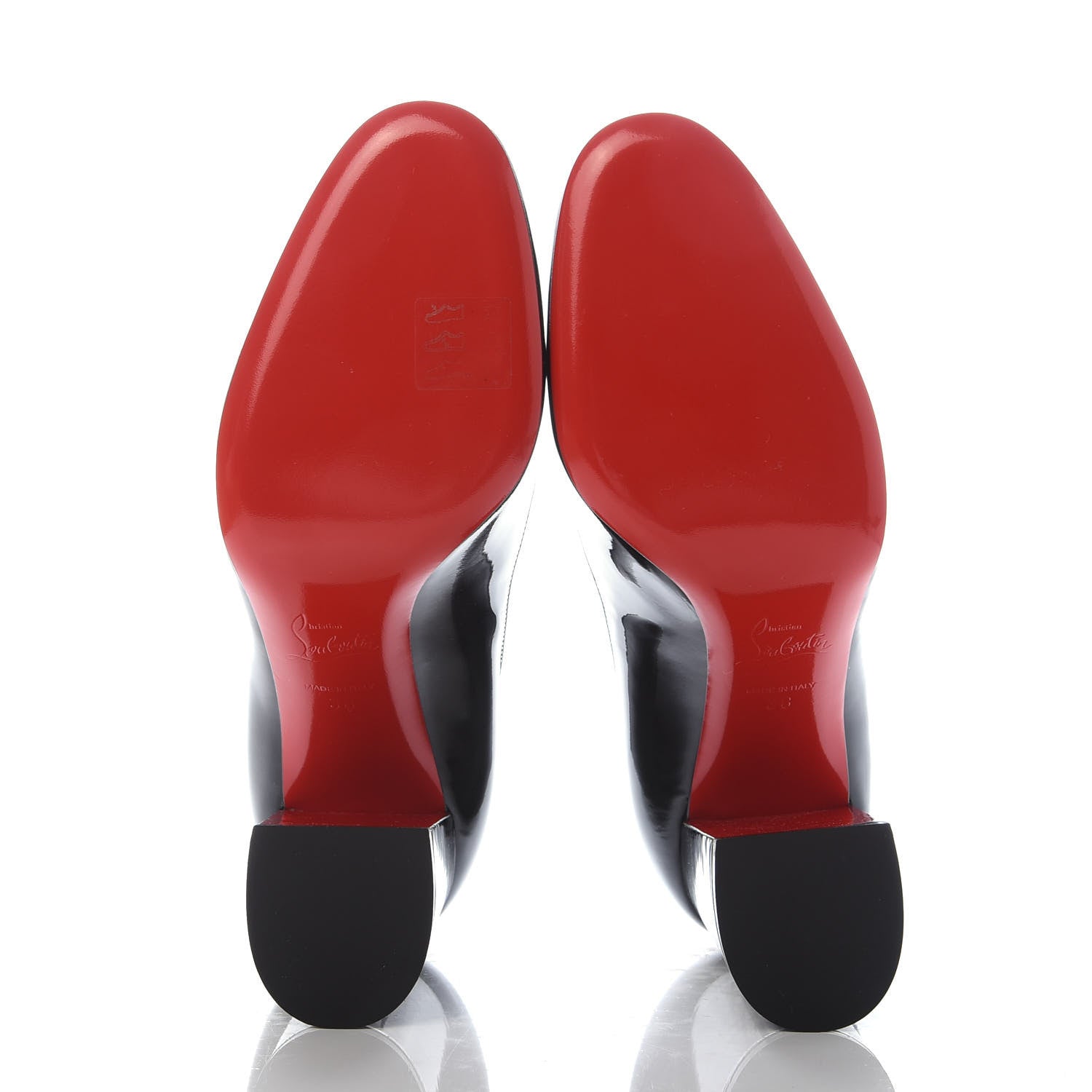 Christian Louboutin Patent Baobab 85 Pumps 38 Black 5 of 8