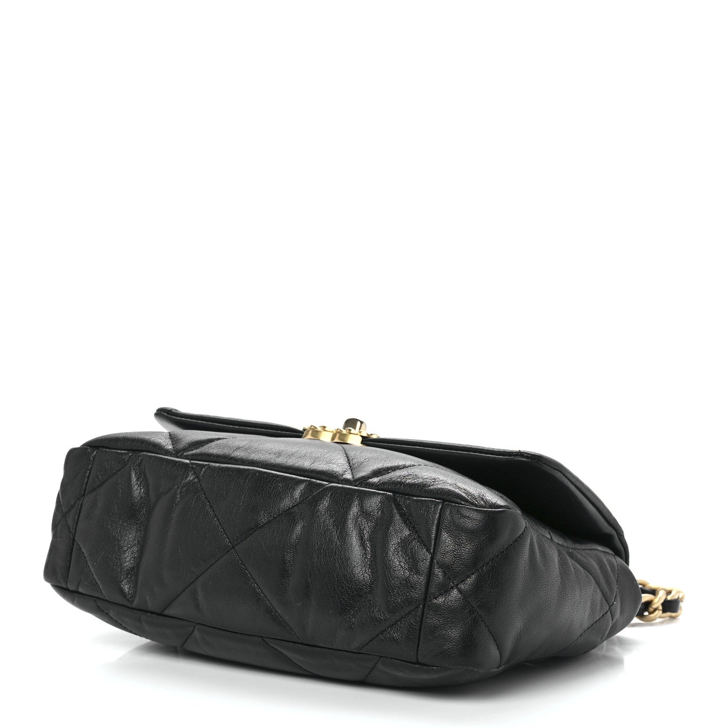 Chanel Goatskin Quilted Medium Chanel 19 Flap Black 9 of 11