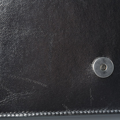 Givenchy Metallic Goatskin Emblem Chain Wallet Silver 9 of 9