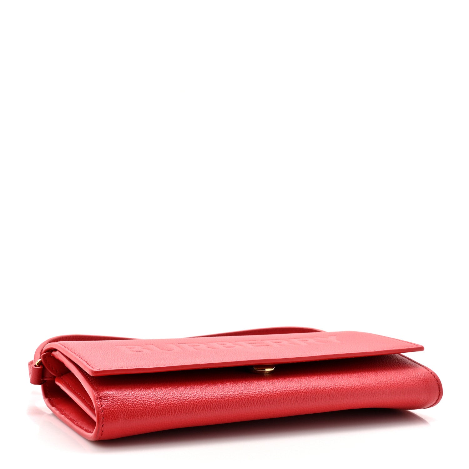 Burberry Calfskin Logo Hazelmere Wallet With Detachable Strap Red 4 of 12