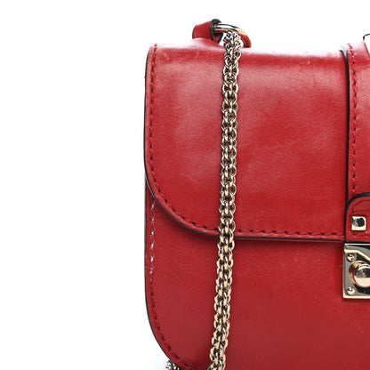Valentino Garavani Vitello Small Glam Lock Rockstud Flap Red 9 of 10
