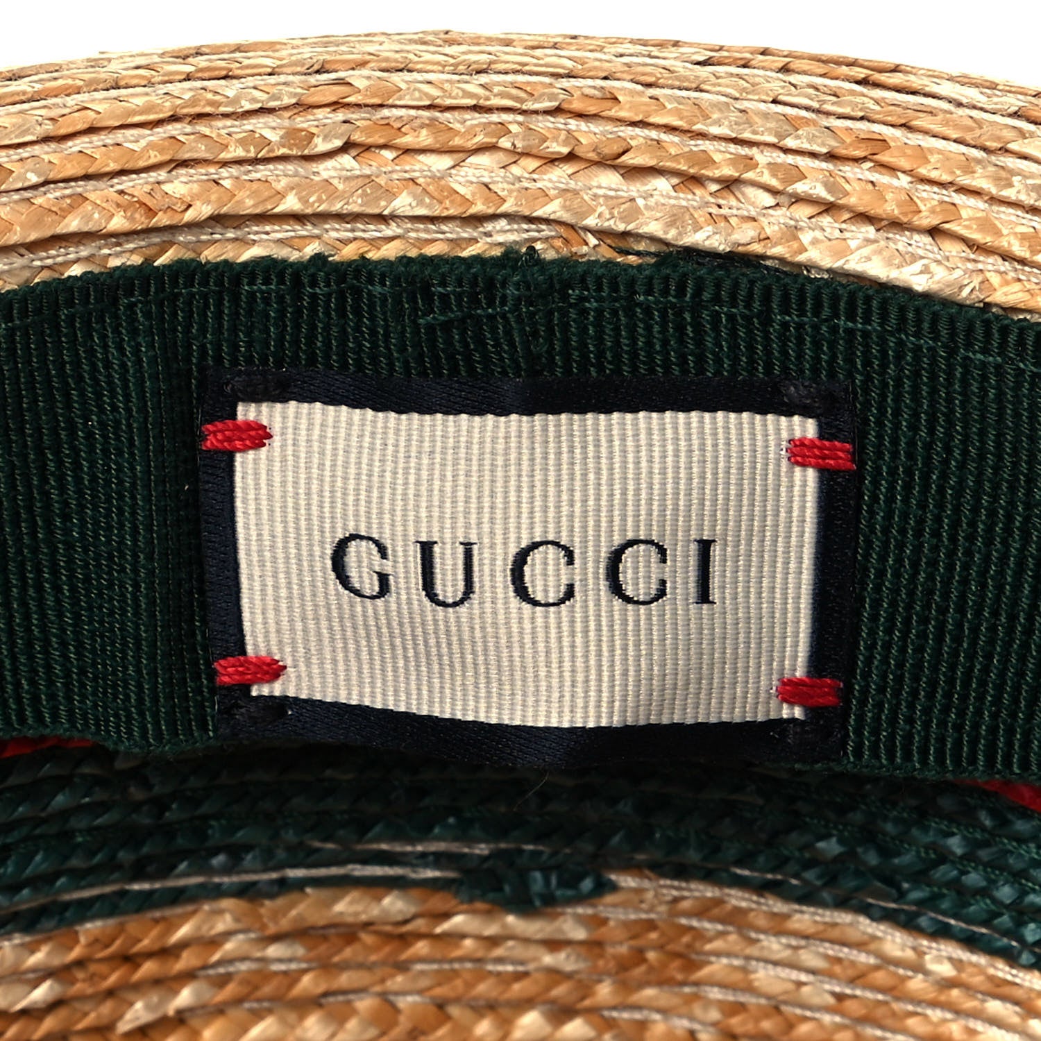 Gucci Abaca Straw Web Fedora Hat S 7 of 9