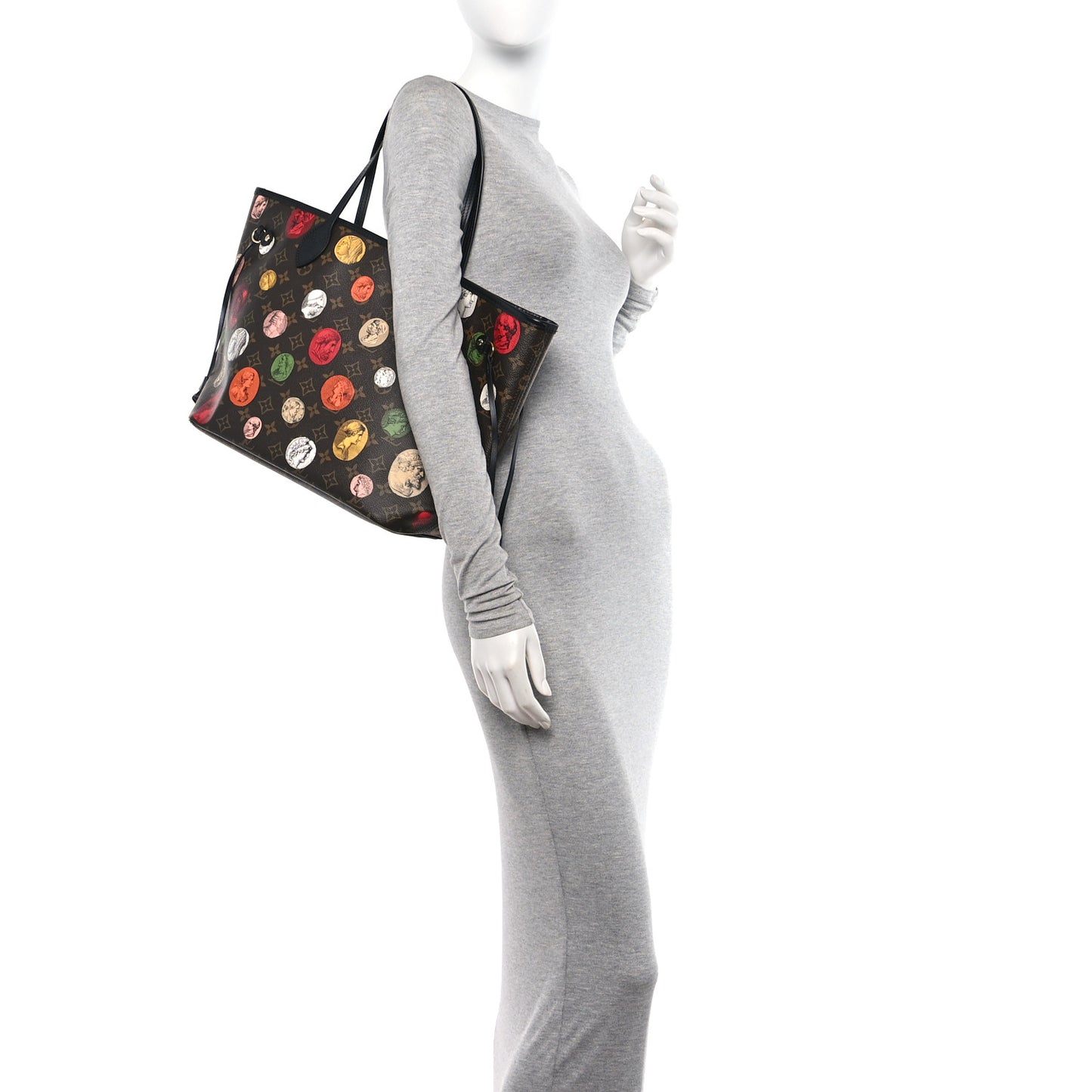X FORNASETTI Monogram Cameo Neverfull MM
