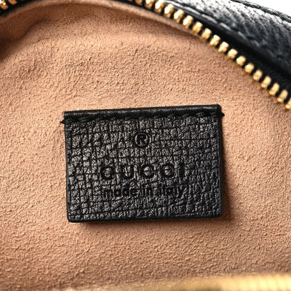 Gucci Grained Calfskin Web Mini Ophidia Round Shoulder Bag Black 6 of 10