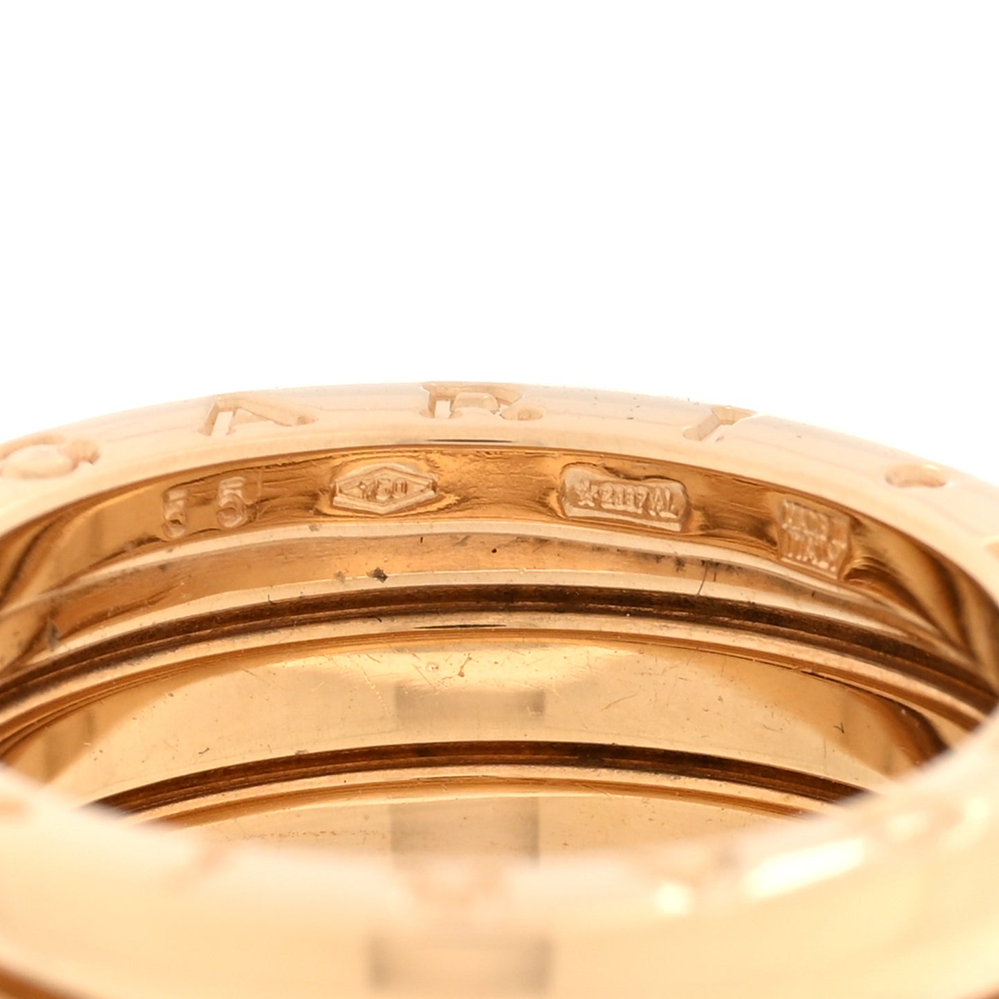 18K Yellow Gold B.Zero1 Three-Band Ring 55 7.25
