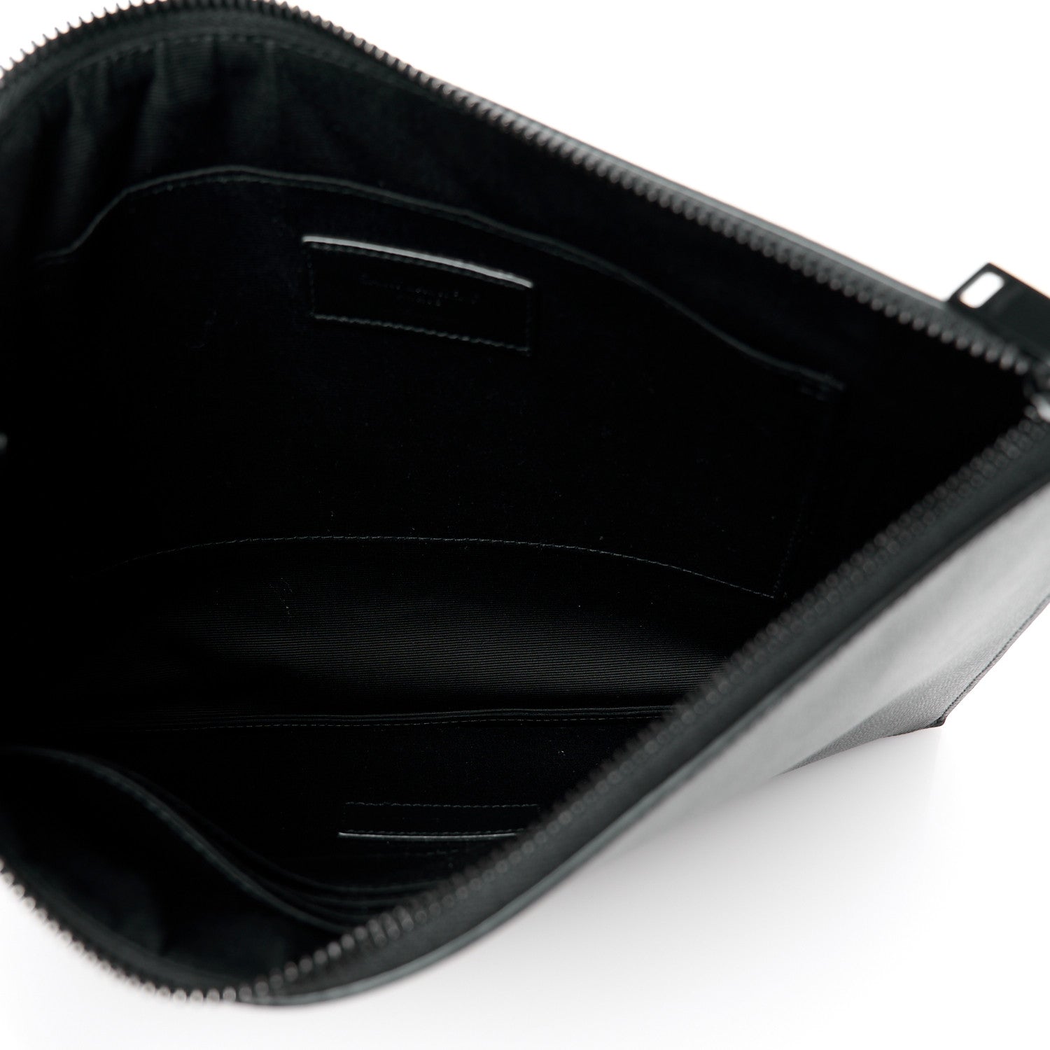 Saint Laurent Grain De Poudre Zipped Tablet Holder Black 5 of 8