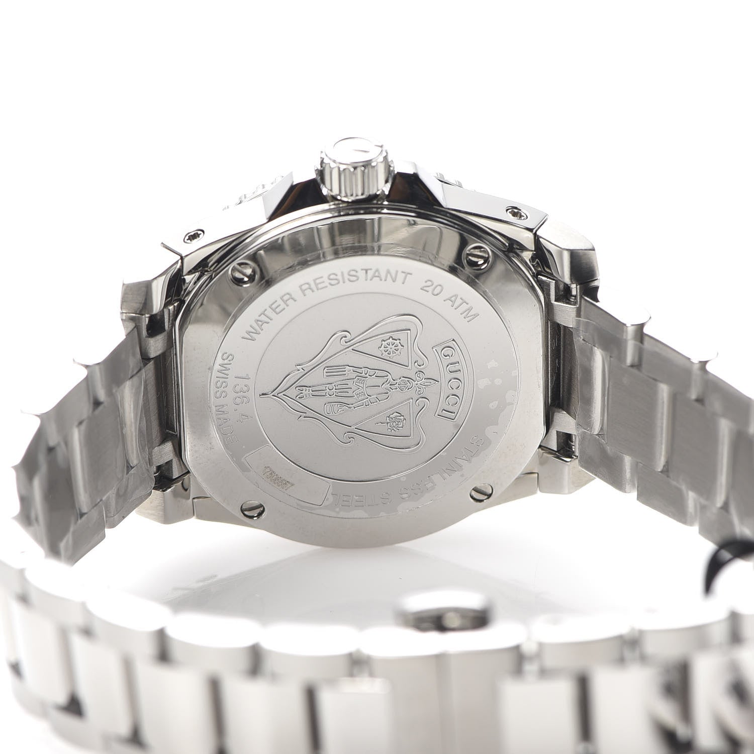 Gucci Stainless Steel 32mm Dive Quartz Watch White 5 of 6